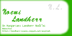 noemi landherr business card